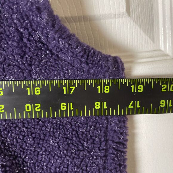 Cabelas Womens Fleece Vest Small Purple Outdoor Hiking Cabin Camp Zip Up Warm - Picture 6 of 10